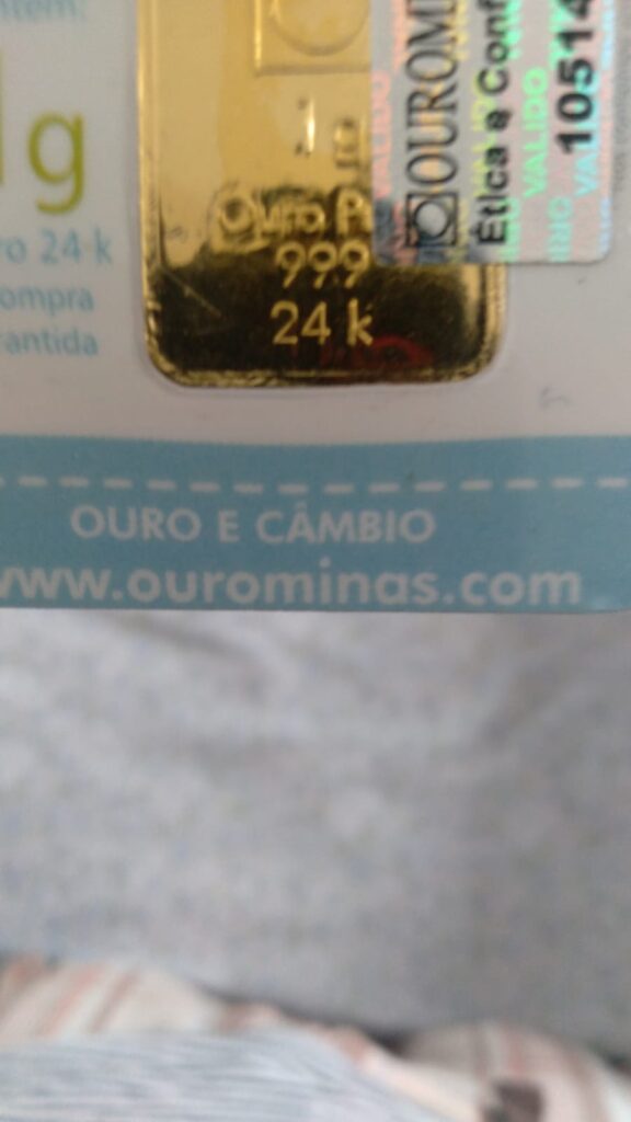 Onde vender barra de ouro 1000 no Cambuci 3