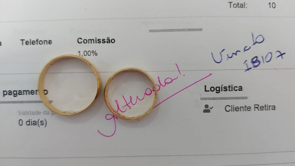 Vendo par de alianças em ouro 18k no Bom Retiro 1