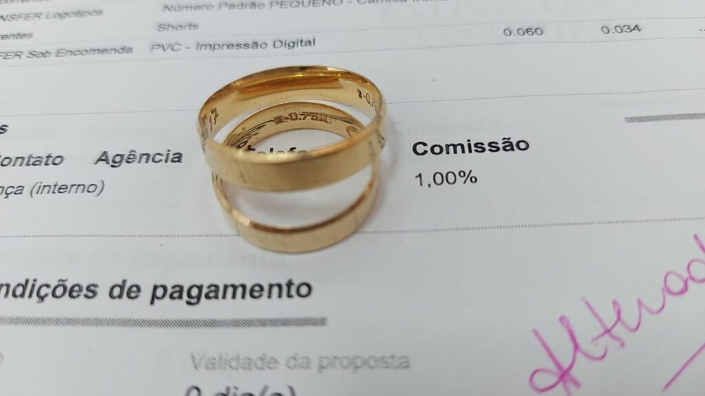 Onde comprar par de alianças de ouro na Água Rasa 1